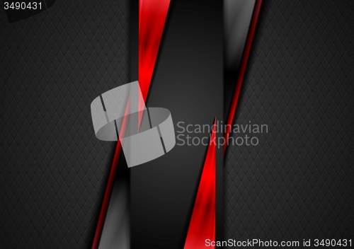 Image of Contrast black red tech presentation brochure
