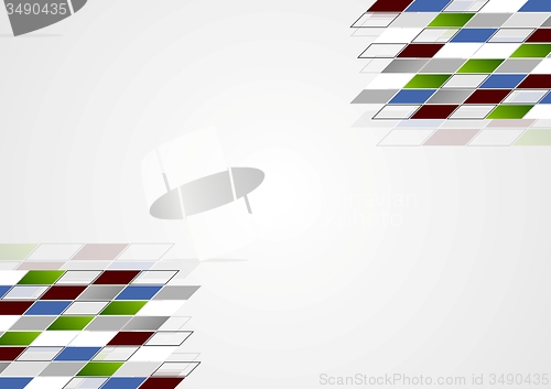 Image of Abstract bright tech vector illustration design