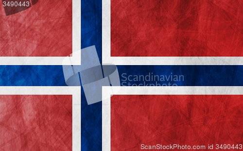 Image of Grunge flag Norway