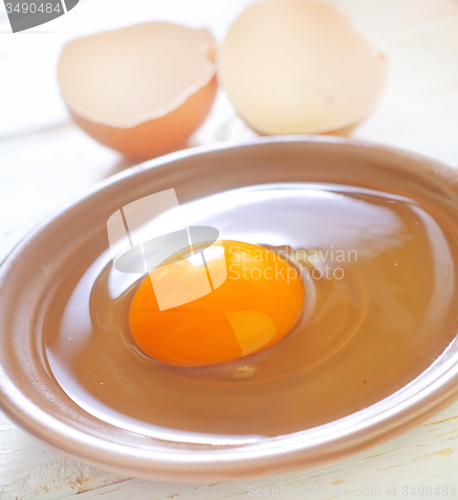 Image of raw eggs