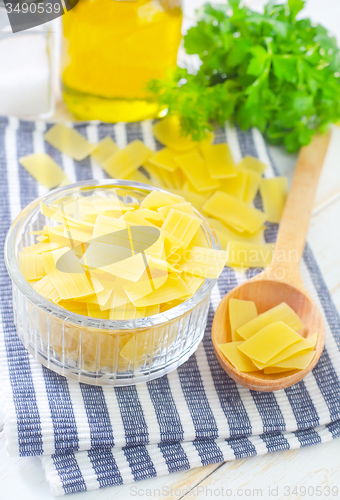 Image of raw pasta