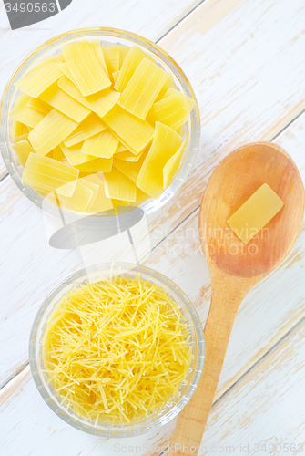 Image of raw pasta