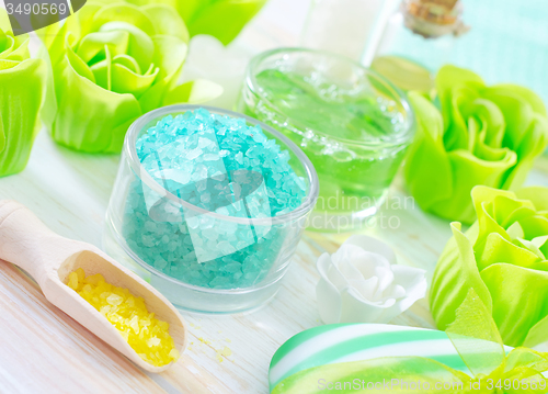 Image of sea salt and soap