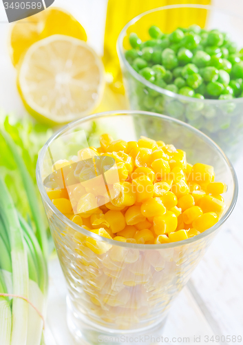 Image of corn and peas