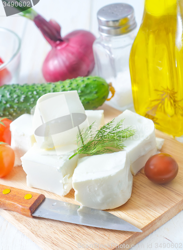Image of ingredients for greek salad