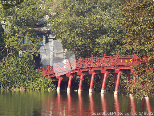 Image of Red bridge in Hanoi