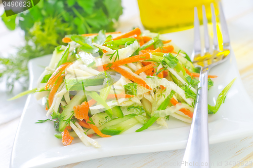 Image of fresh salad with vegetable