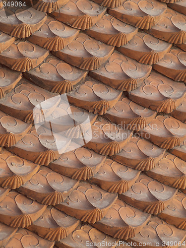 Image of Ornamented roof tiles