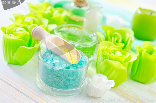 Image of sea salt and soap