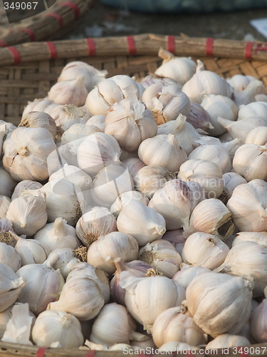 Image of Garlic in a basket