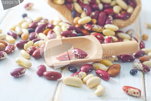 Image of Raw color beans