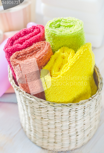 Image of color towels