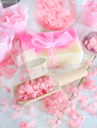 Image of salt and soap