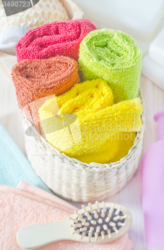 Image of color towels