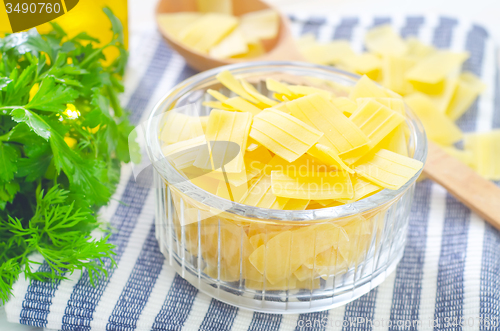 Image of raw pasta
