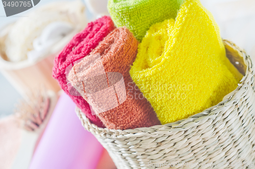 Image of color towels