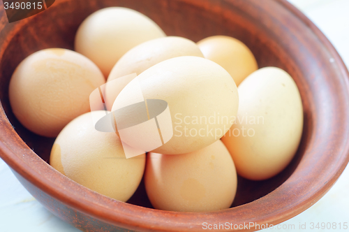 Image of raw eggs