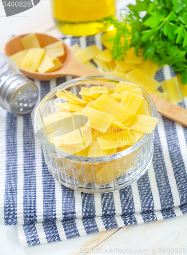 Image of raw pasta