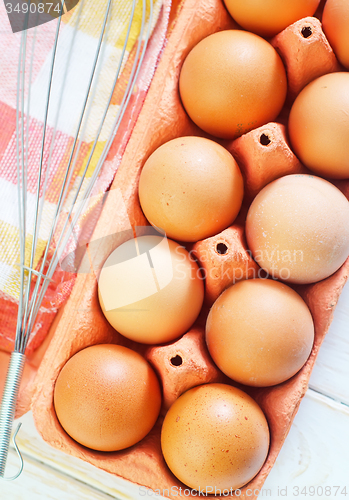 Image of raw eggs