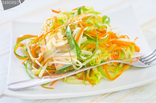 Image of salad with celery and carrot