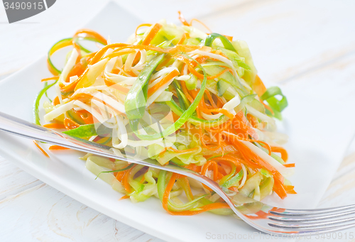 Image of salad with celery and carrot