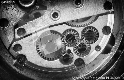 Image of old clock-work