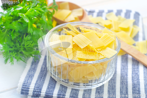 Image of raw pasta