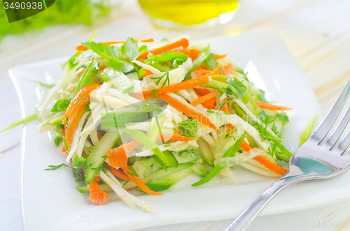 Image of fresh salad with vegetable