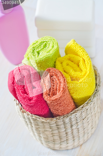 Image of color towels