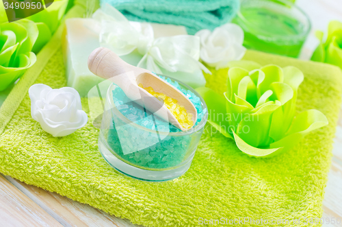 Image of sea salt and soap