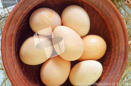 Image of raw eggs