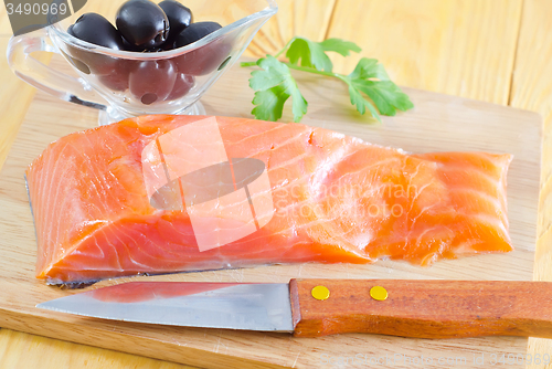 Image of raw salmon