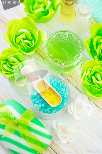 Image of sea salt and soap