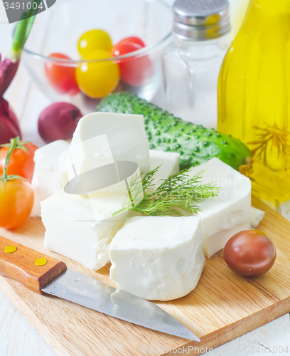 Image of ingredients for greek salad