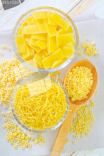 Image of raw pasta