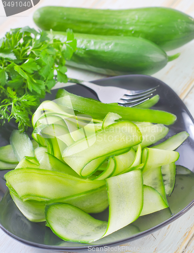 Image of salad with cucumber