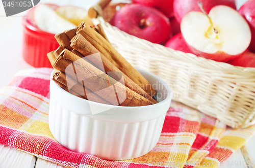 Image of apples and cinnamon