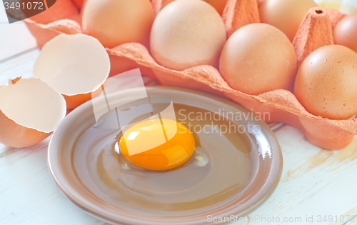 Image of raw eggs