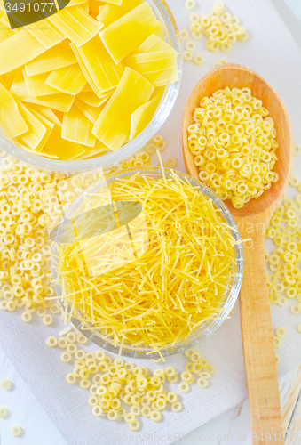 Image of raw pasta