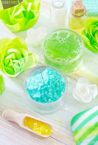 Image of sea salt and soap