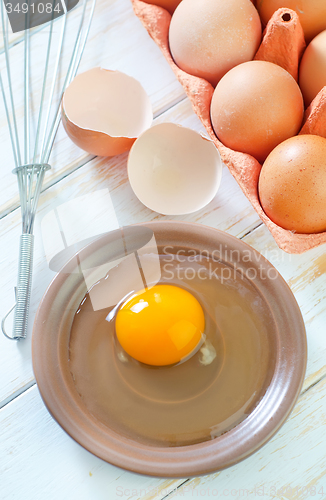 Image of raw eggs