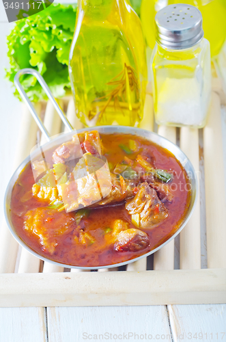 Image of meat with sauce