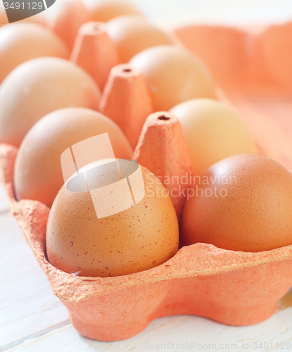 Image of raw eggs