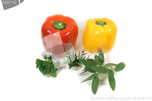 Image of Peppers and seasonings