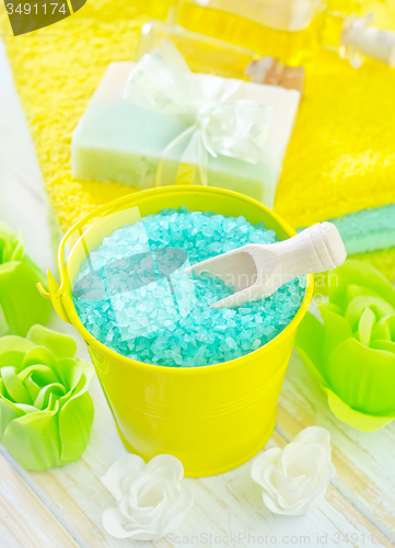 Image of aroma salt and soap