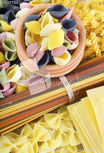 Image of color pasta