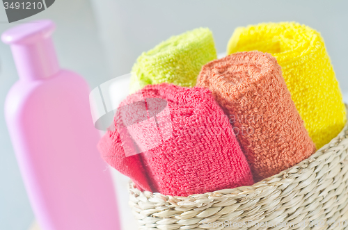 Image of color towels