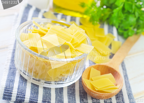 Image of raw pasta
