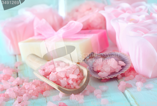 Image of salt and soap