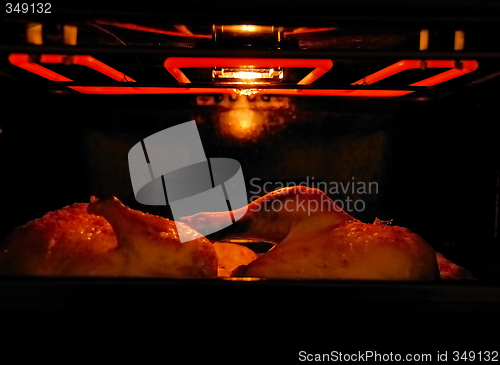 Image of Hot chicken in grill